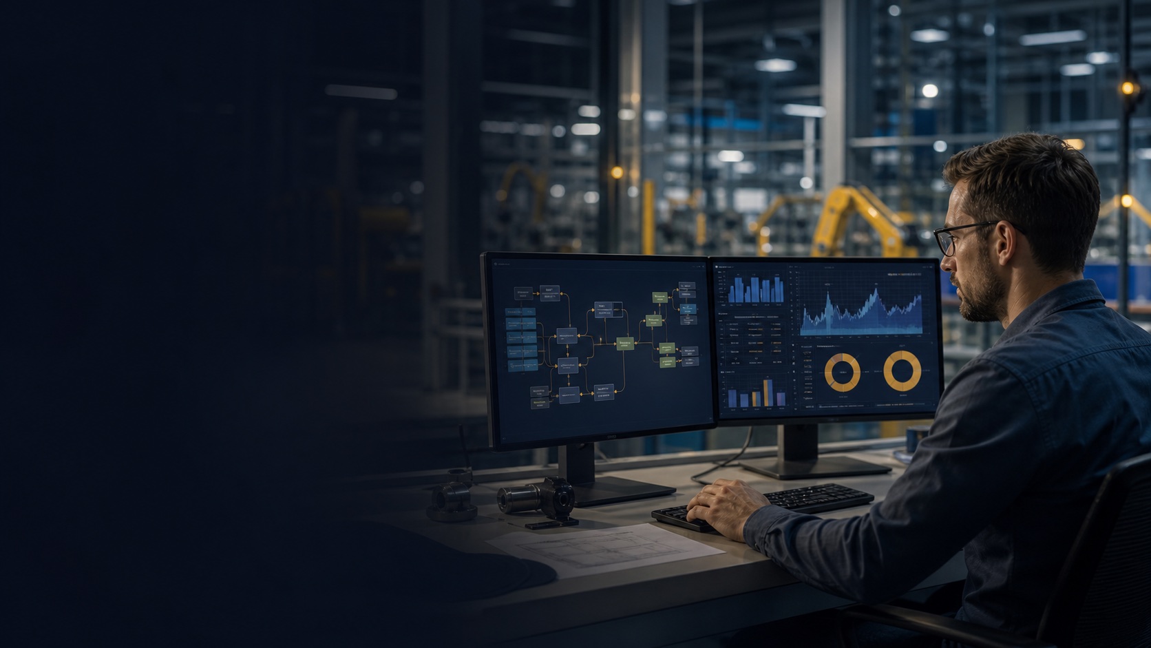Inżynier oprogramowania analizujący dane produkcyjne i integracje systemów